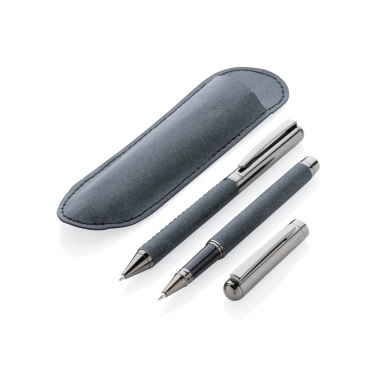 Logotrade advertising product picture of: Recycled leather pen set