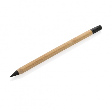 Logo trade corporate gifts image of: Bamboo infinity pencil with eraser