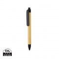 Write responsible recycled paper barrel pen, black