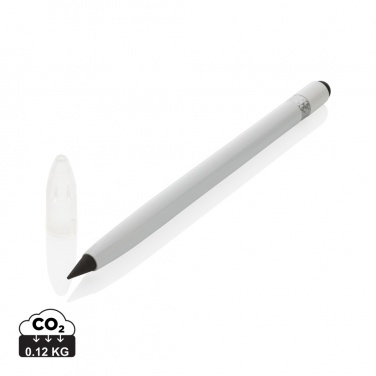 Logo trade advertising products image of: Aluminum inkless pen with eraser