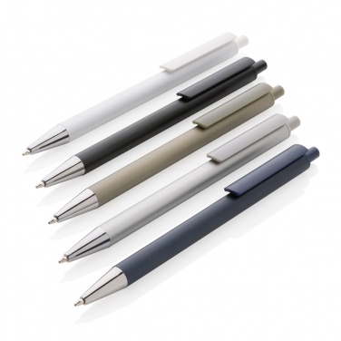 Logo trade promotional merchandise image of: Amisk RCS certified recycled aluminum pen