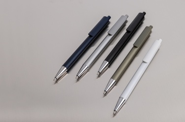 Logo trade promotional giveaways image of: Amisk RCS certified recycled aluminum pen