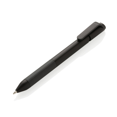 Logo trade promotional products image of: TwistLock GRS certified recycled ABS pen