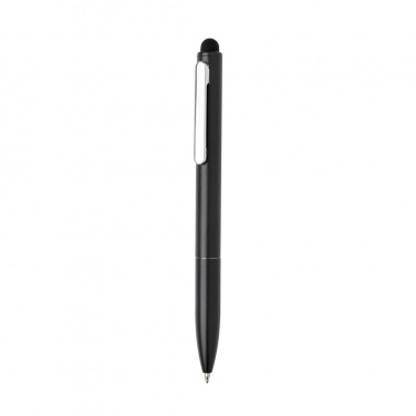 Logo trade business gift photo of: Kymi RCS certified recycled aluminium pen with stylus