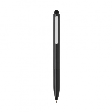 Logo trade promotional giveaways image of: Kymi RCS certified recycled aluminium pen with stylus