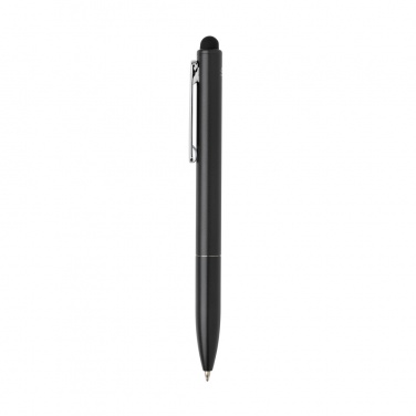 Logotrade promotional gift image of: Kymi RCS certified recycled aluminium pen with stylus