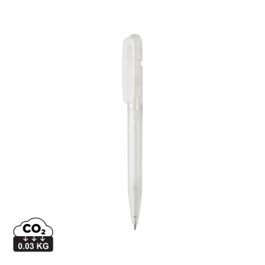 Logo trade promotional item photo of: Devin GRS certified RABS pen transparent