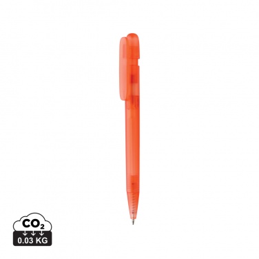 Logo trade promotional giveaways picture of: Devin GRS certified RABS pen transparent