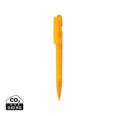 Logotrade promotional merchandise photo of: Devin GRS certified RABS pen transparent