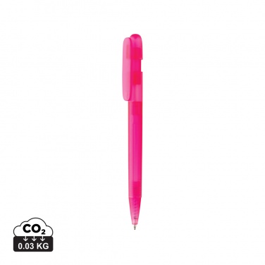 Logo trade promotional gifts picture of: Devin GRS certified RABS pen transparent