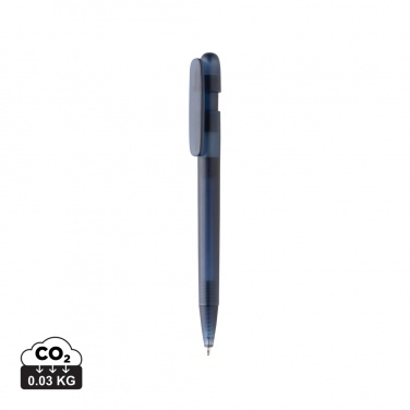 Logo trade promotional giveaway photo of: Devin GRS certified RABS pen transparent