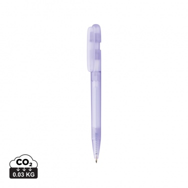 Logo trade promotional merchandise image of: Devin GRS certified RABS pen transparent