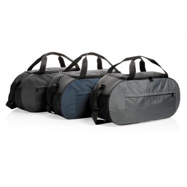 Logo trade promotional giveaways picture of: Impact AWARE™ RPET modern sports duffel