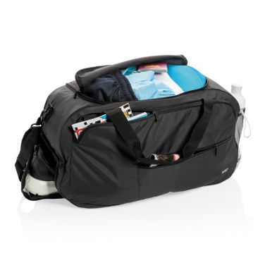 Logotrade promotional giveaway image of: Swiss Peak AWARE™ RPET sports duffel bag