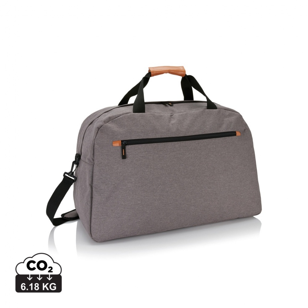 Logo trade promotional items image of: Fashion duo tone travel bag