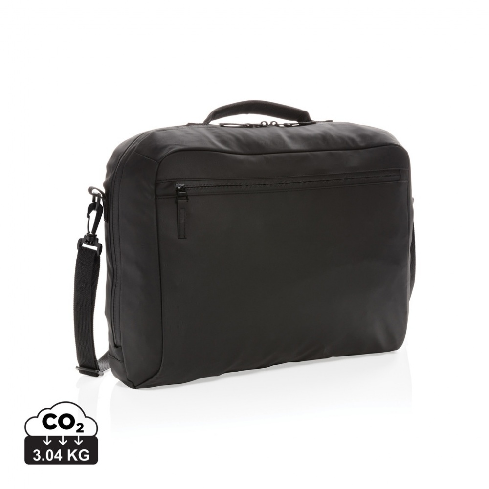 Logo trade corporate gift photo of: Fashion black 15.6" laptop bag PVC free