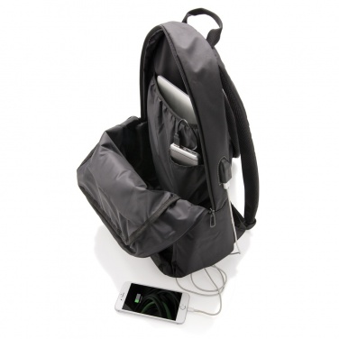 Logo trade promotional merchandise image of: Power USB laptop backpack