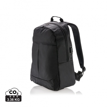 Logo trade promotional merchandise image of: Power USB laptop backpack