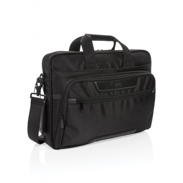 Logo trade promotional items image of: Swiss Peak RPET Voyager RFID 15.6" laptop bag