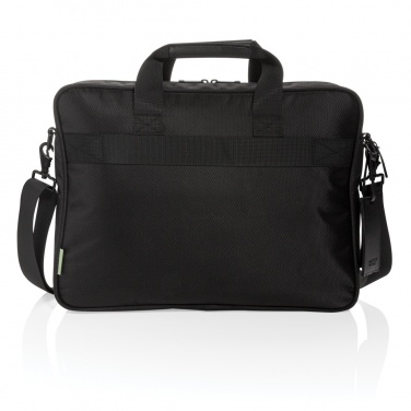 Logo trade promotional item photo of: Swiss Peak RPET Voyager RFID 15.6" laptop bag