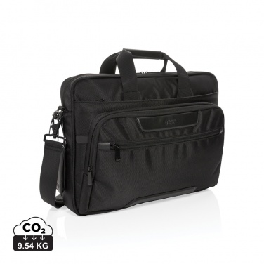 Logo trade corporate gifts picture of: Swiss Peak RPET Voyager RFID 15.6" laptop bag