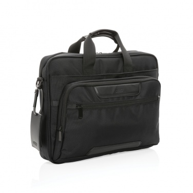 Logo trade promotional giveaway photo of: Swiss Peak AWARE™ RPET Voyager 15.6" laptop bag