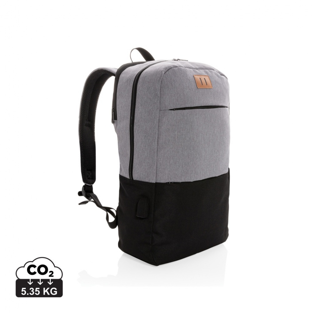 Logotrade advertising product image of: Modern 15.6" USB & RFID laptop backpack PVC free