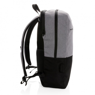 Logo trade promotional products picture of: Modern 15.6" USB & RFID laptop backpack PVC free