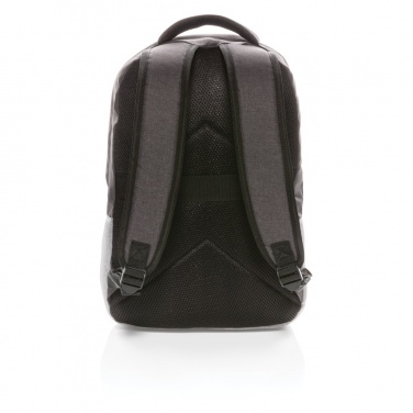 Logo trade promotional giveaways picture of: Duo colour RPET 15.6" RFID laptop backpack PVC free