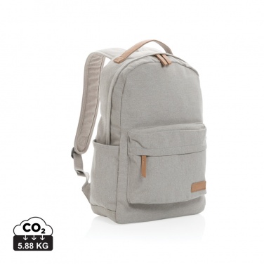 Logo trade promotional merchandise image of: Impact AWARE™ 16 oz. recycled canvas backpack