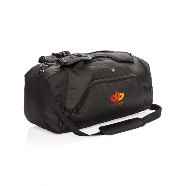 Logo trade promotional product photo of: Swiss Peak RFID sports duffel & backpack