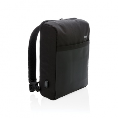 Logotrade advertising product image of: Swiss Peak 15" anti-theft RFID & USB backpack PVC free