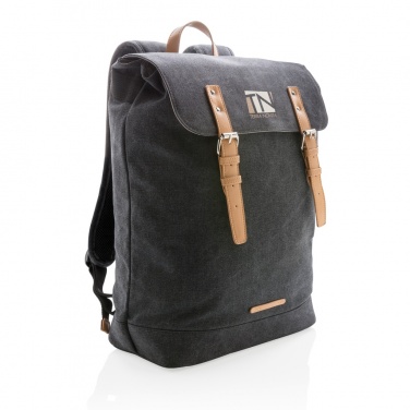 Logotrade promotional product image of: Canvas laptop backpack PVC free