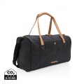 Canvas travel/weekend bag PVC free, black