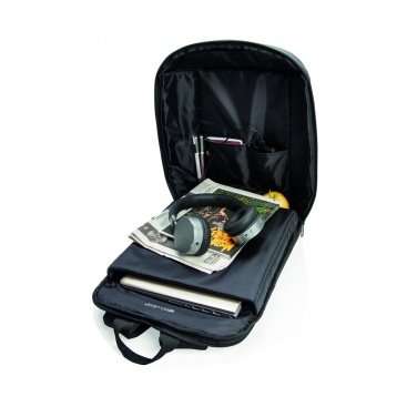 Logotrade promotional giveaways photo of: Madrid anti-theft RFID USB laptop backpack PVC free