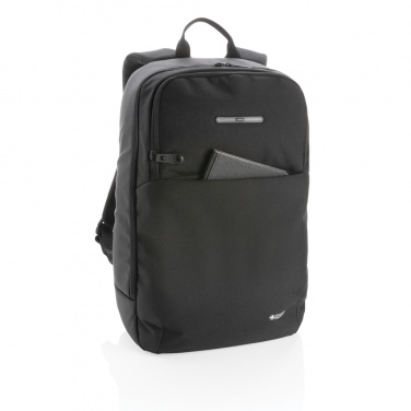 Logo trade promotional giveaways image of: Swiss Peak laptop backpack with UV-C steriliser pocket