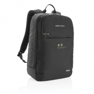 Logotrade promotional item picture of: Swiss Peak laptop backpack with UV-C steriliser pocket