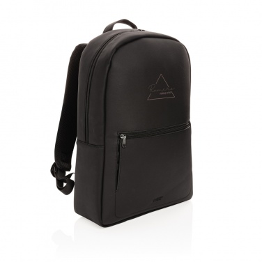 Logo trade advertising products picture of: Swiss Peak deluxe PU laptop backpack PVC free