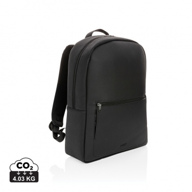 Logo trade promotional gifts picture of: Swiss Peak deluxe PU laptop backpack PVC free