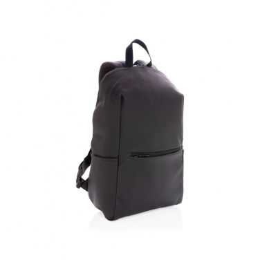 Logo trade promotional giveaways image of: Smooth PU 15.6"laptop backpack