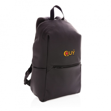 Logotrade promotional product image of: Smooth PU 15.6"laptop backpack