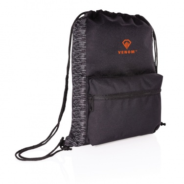 Logo trade promotional merchandise photo of: AWARE™ RPET Reflective drawstring backpack