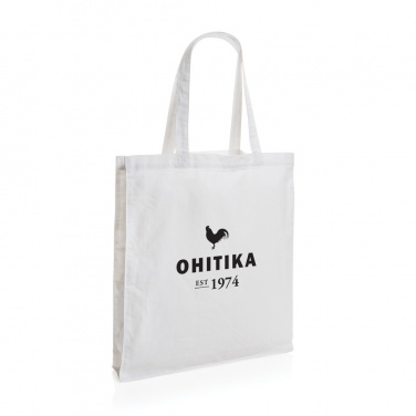 Logo trade corporate gift photo of: Impact AWARE™ Recycled cotton tote w/bottom 145g