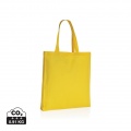 Impact AWARE™ Recycled cotton tote w/bottom 145g, yellow