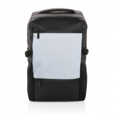 Logo trade corporate gift photo of: PU high visibility easy access 15.6" laptop backpack