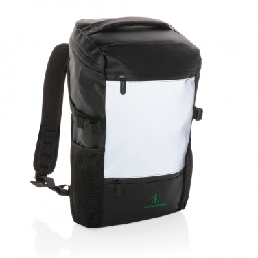 Logo trade promotional products image of: PU high visibility easy access 15.6" laptop backpack