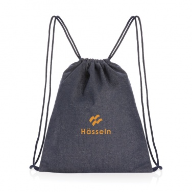 Logotrade promotional item picture of: Impact AWARE™ recycled denim drawstring backpack