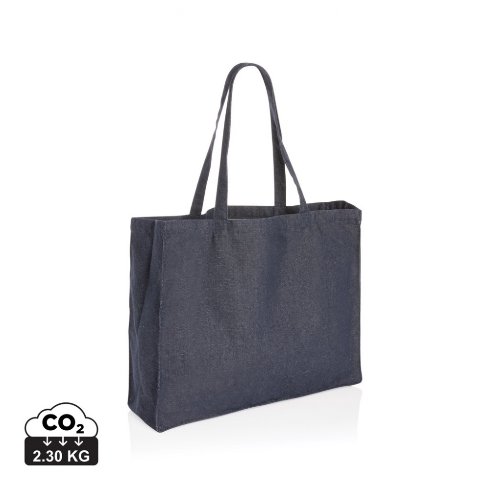 Logotrade corporate gift image of: Impact AWARE™ recycled denim shopper