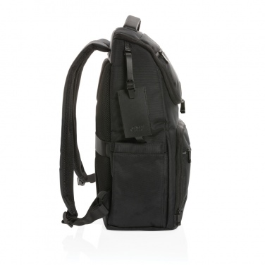 Logo trade promotional merchandise image of: Swiss Peak AWARE™ RPET Voyager 15.6" laptop backpack