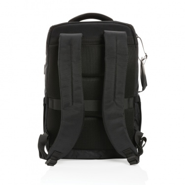 Logotrade promotional product image of: Swiss Peak AWARE™ RPET Voyager 15.6" laptop backpack